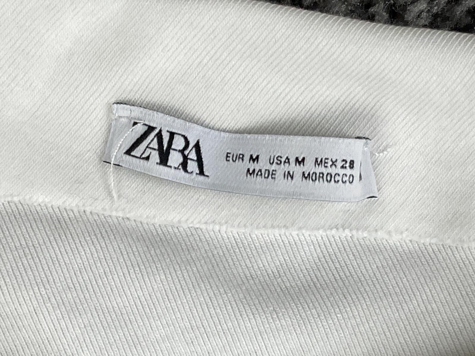 Zara White One Shoulder Mini Dress Long Sleeve Draped Gathered Party Sexy Size M