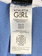Athleta Girl Warm Up 2.0 Jogger Pants Blue Marble Swirl Fleece Soft  Sz XXL 16