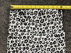 Catherine Malandrino Leggings Women's Black White Animal Print Crop Sz XS