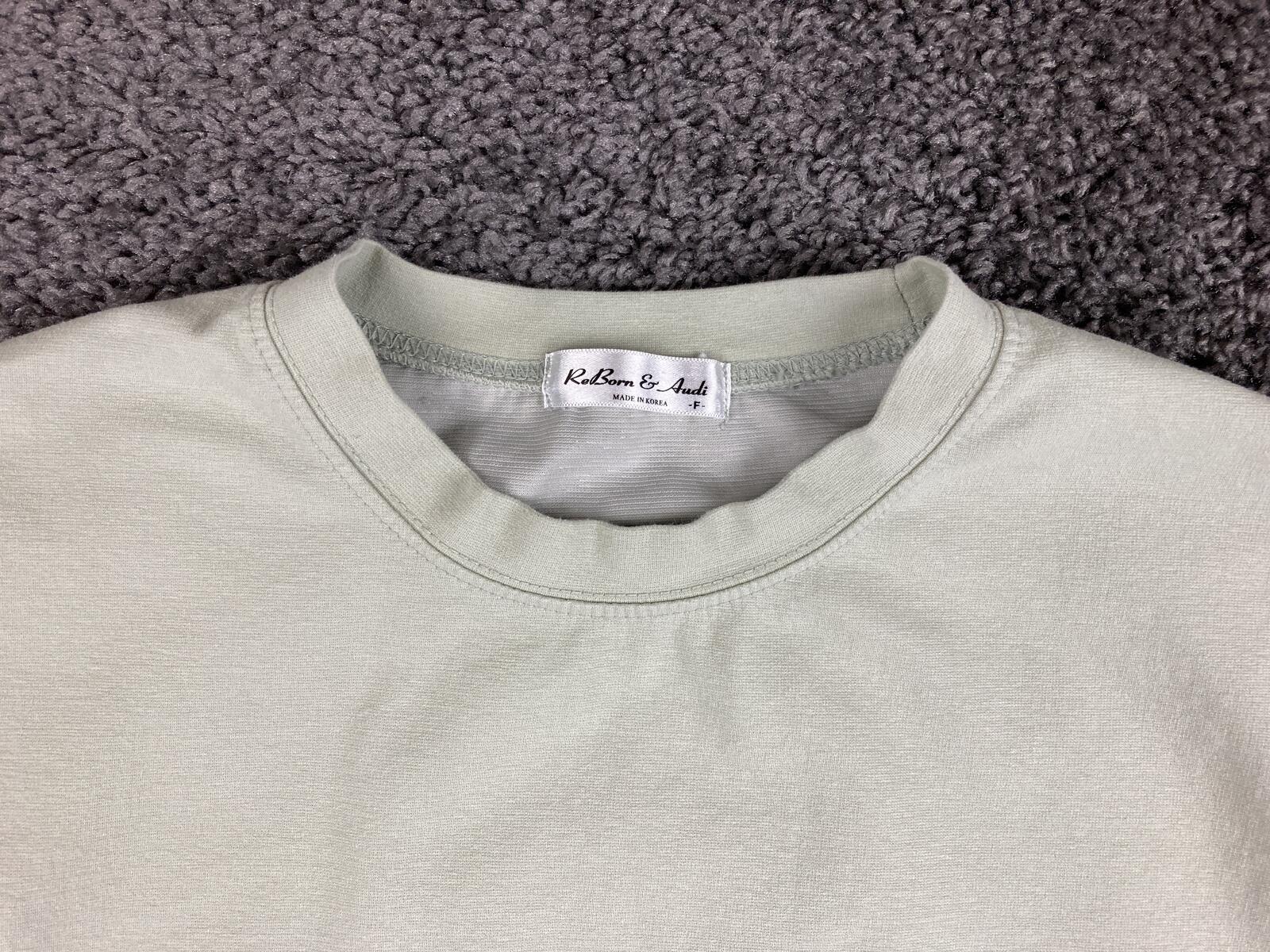 RedBorn & Audi T-Shirt Unisex Sage Green Monday Graphic Sz One Size
