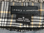 Sanctuary x Anthropologie Pull-On Pants Women's Plaid Slim Stretch Sz M