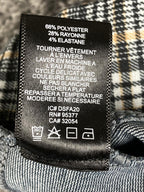 Sanctuary x Anthropologie Pull-On Pants Women's Plaid Slim Stretch Sz M
