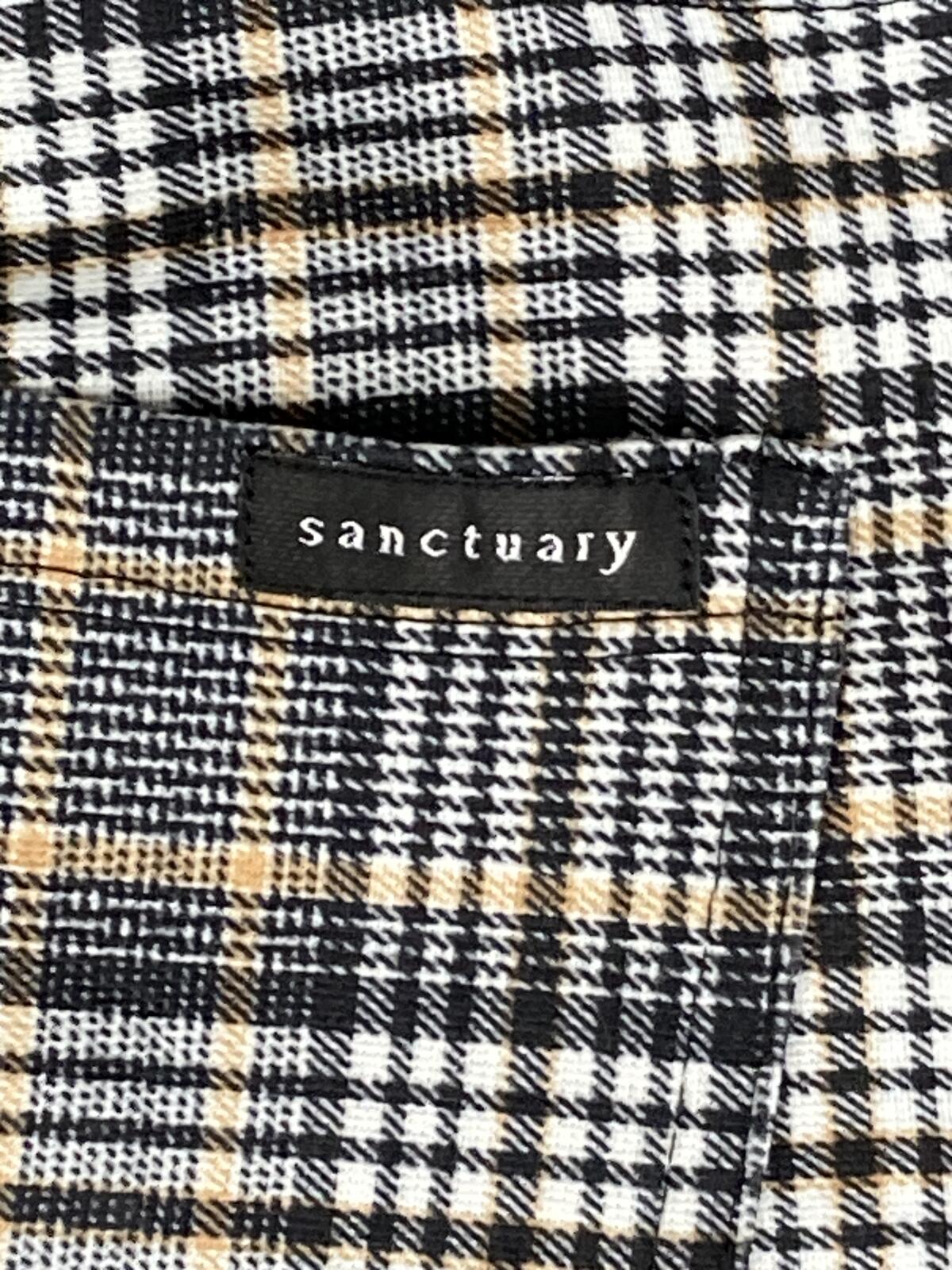 Sanctuary x Anthropologie Pull-On Pants Women's Plaid Slim Stretch Sz M