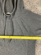 Earth Yoga Gray Organic Cotton Blend Hoodie Tunic Women's Longline Pullover XL