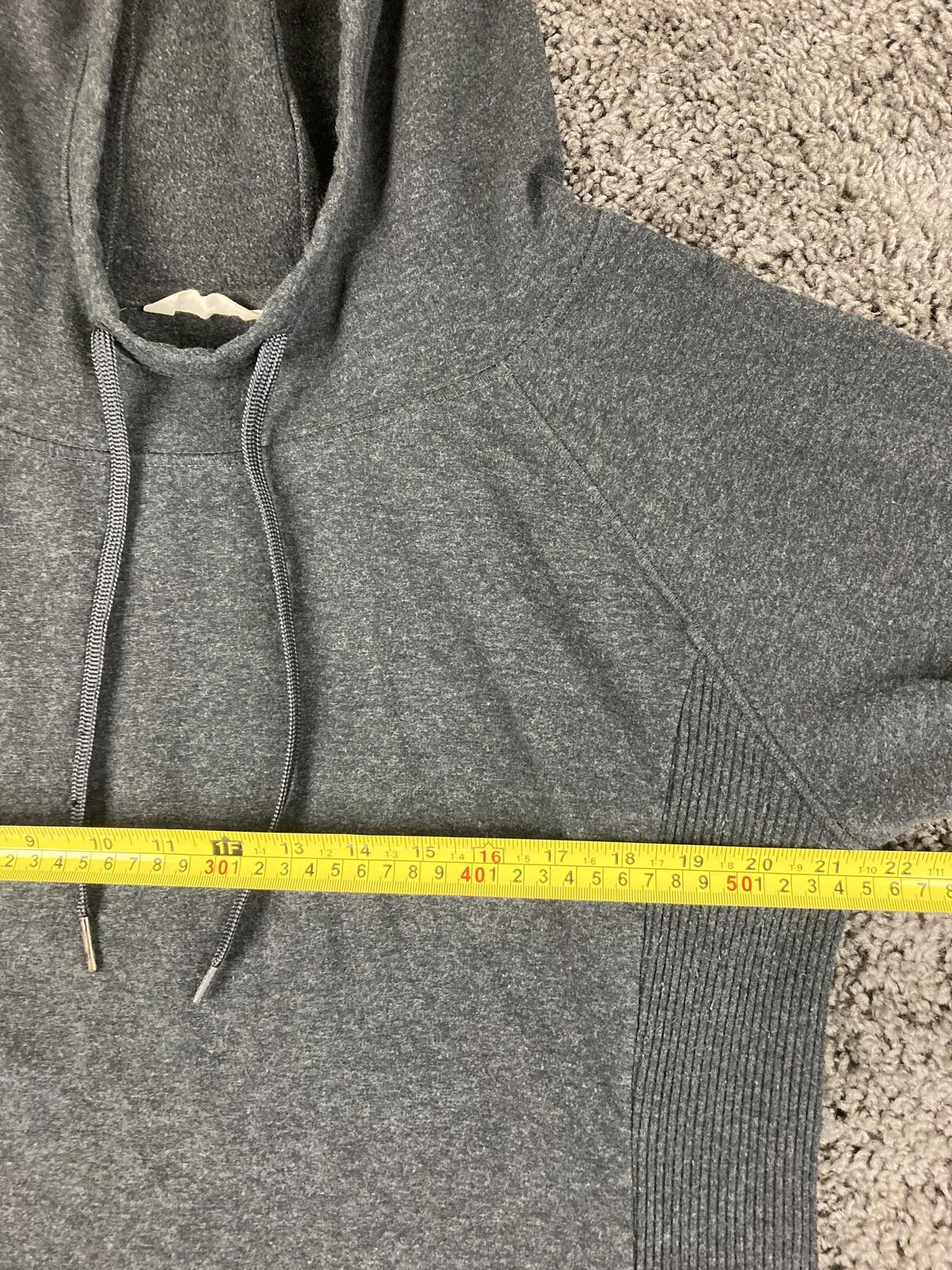 Earth Yoga Gray Organic Cotton Blend Hoodie Tunic Women's Longline Pullover XL