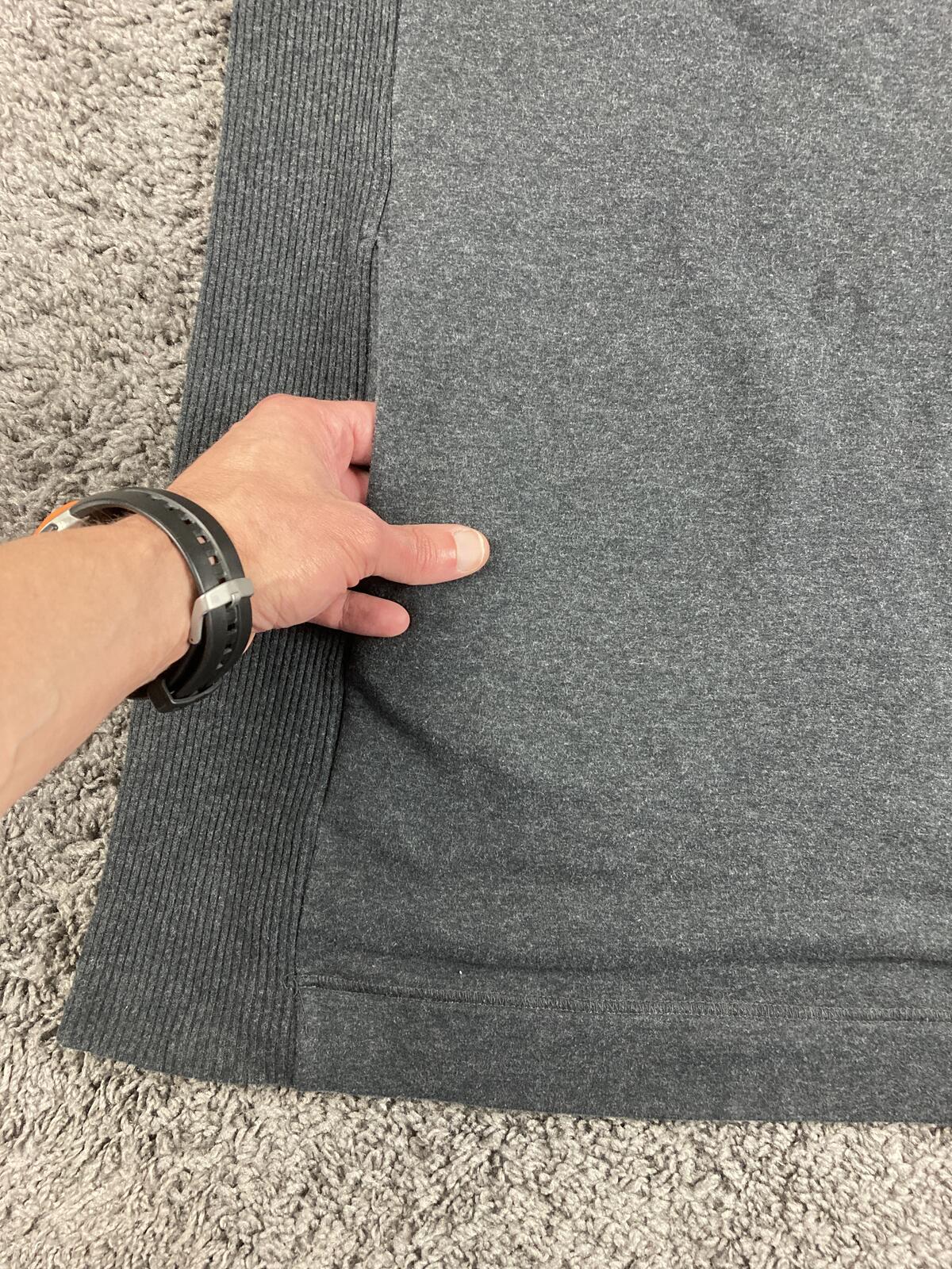 Earth Yoga Gray Organic Cotton Blend Hoodie Tunic Women's Longline Pullover XL