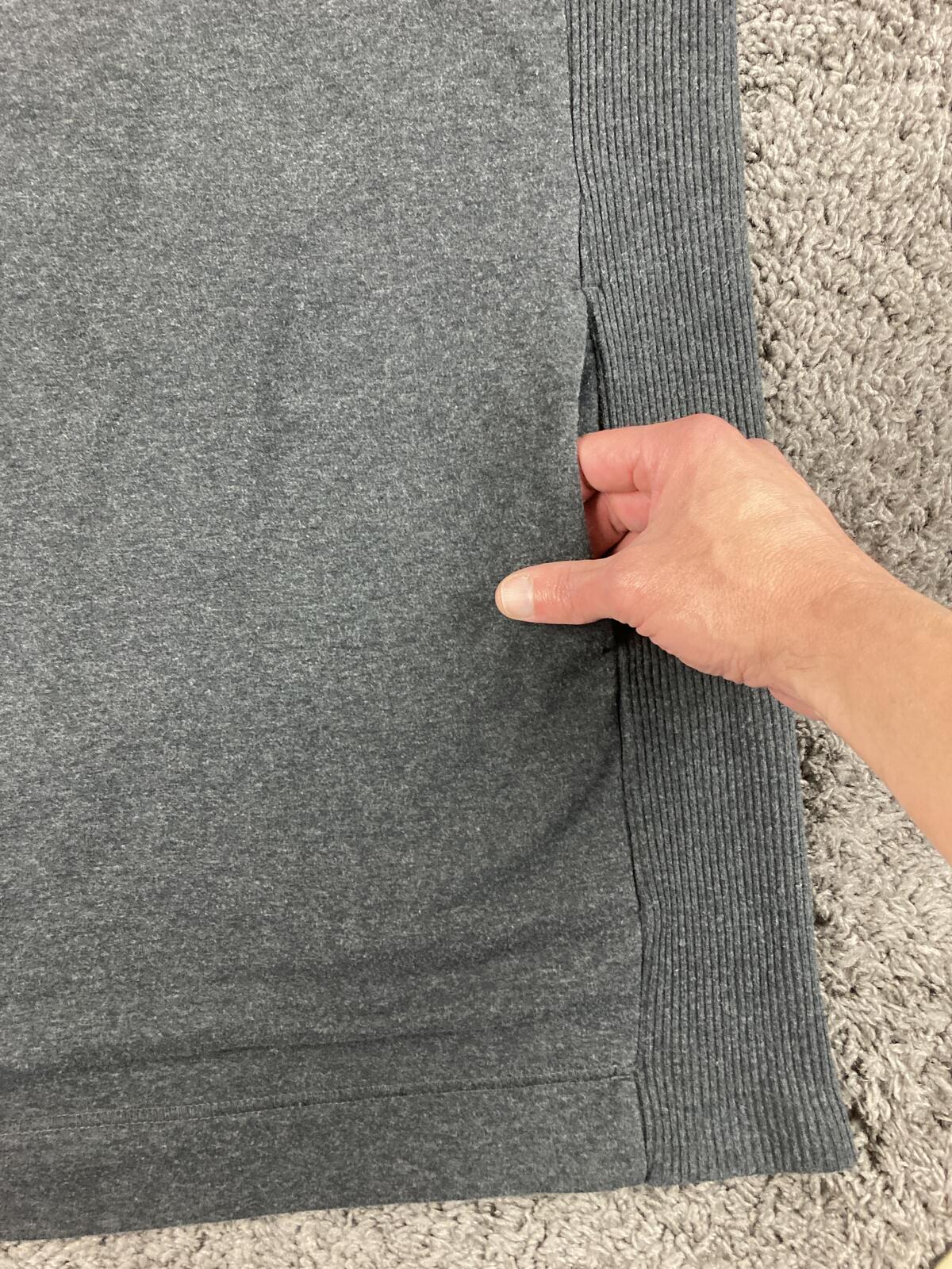 Earth Yoga Gray Organic Cotton Blend Hoodie Tunic Women's Longline Pullover XL