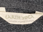 Earth Yoga Gray Organic Cotton Blend Hoodie Tunic Women's Longline Pullover XL