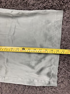 Auden Luxury Collection Satin Pajama Pants Sage Green Wide Leg Sleepwear Sz M