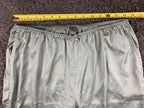 Auden Luxury Collection Satin Pajama Pants Sage Green Wide Leg Sleepwear Sz M