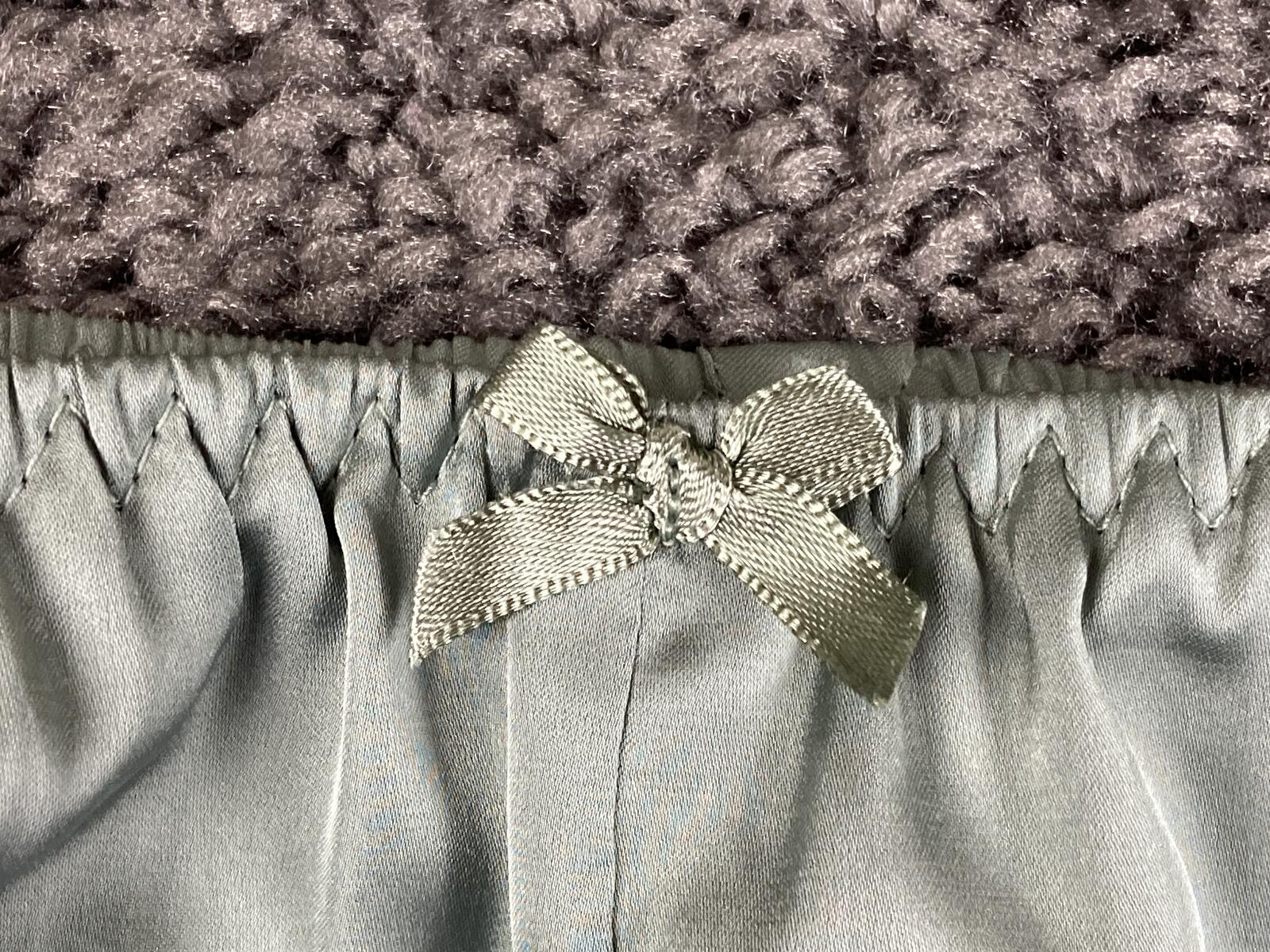 Auden Luxury Collection Satin Pajama Pants Sage Green Wide Leg Sleepwear Sz M