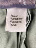Auden Luxury Collection Satin Pajama Pants Sage Green Wide Leg Sleepwear Sz M
