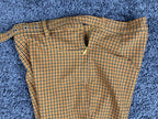 Urban Outfitters Neve Belted High-Waisted Cigarette Pant Yellow Plaid Womens 6