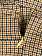 Urban Outfitters Neve Belted High-Waisted Cigarette Pant Yellow Plaid Womens 6