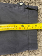 Talbots Perfect Crop Pant Women’s 10 Navy Cotton Stretch Button Hem Tabs