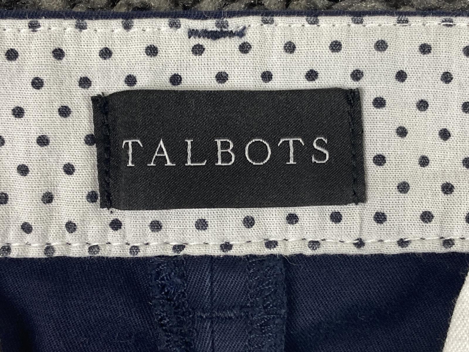 Talbots Perfect Crop Pant Women’s 10 Navy Cotton Stretch Button Hem Tabs
