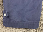 Talbots Perfect Crop Pant Women’s 10 Navy Cotton Stretch Button Hem Tabs