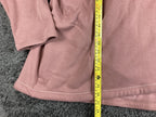 Athleta Cozy Karma Asymmetrical Pullover Pink 1/4 Zip Sweatshirt Thumbhole Sz 3X