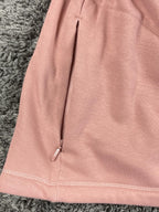 Athleta Cozy Karma Asymmetrical Pullover Pink 1/4 Zip Sweatshirt Thumbhole Sz 3X