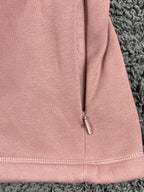 Athleta Cozy Karma Asymmetrical Pullover Pink 1/4 Zip Sweatshirt Thumbhole Sz 3X
