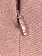 Athleta Cozy Karma Asymmetrical Pullover Pink 1/4 Zip Sweatshirt Thumbhole Sz 3X