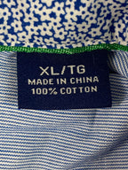 Tommy Bahama Mens Long Sleeve Button Front Shirt Size XL Blue White Stripe