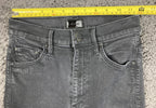 MOTHER The Swooner Ankle Jeans Black High Rise Skinny Stretch Denim USA Made 25