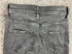 MOTHER The Swooner Ankle Jeans Black High Rise Skinny Stretch Denim USA Made 25
