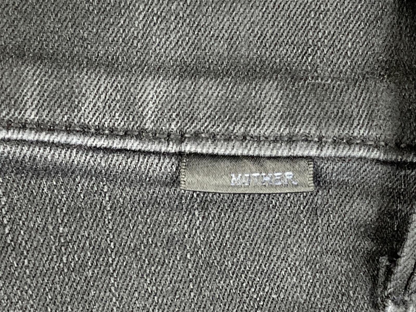MOTHER The Swooner Ankle Jeans Black High Rise Skinny Stretch Denim USA Made 25