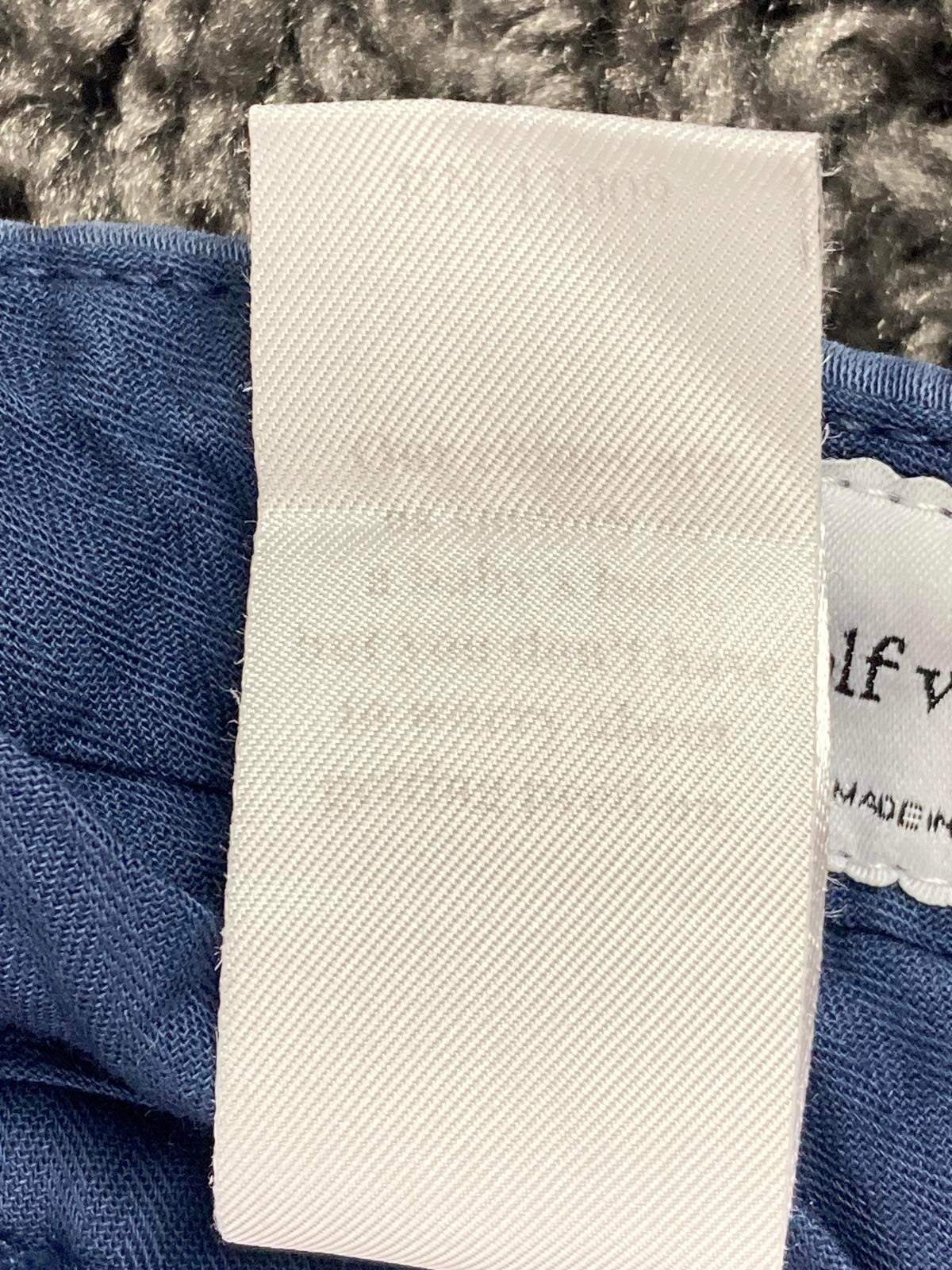 Wolf vs Goat Mens 33x34 Blue Tencel Stretch Chino Pants Made in Italy