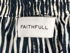 Faithfull The Brand Icaria Dress Women's Navy Maison Stripe Mini Size 2