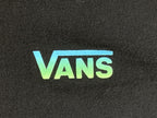 Vans Off The Wall Long Sleeve Shirt Mens Black Gradient Logo Checkerboard Sz M