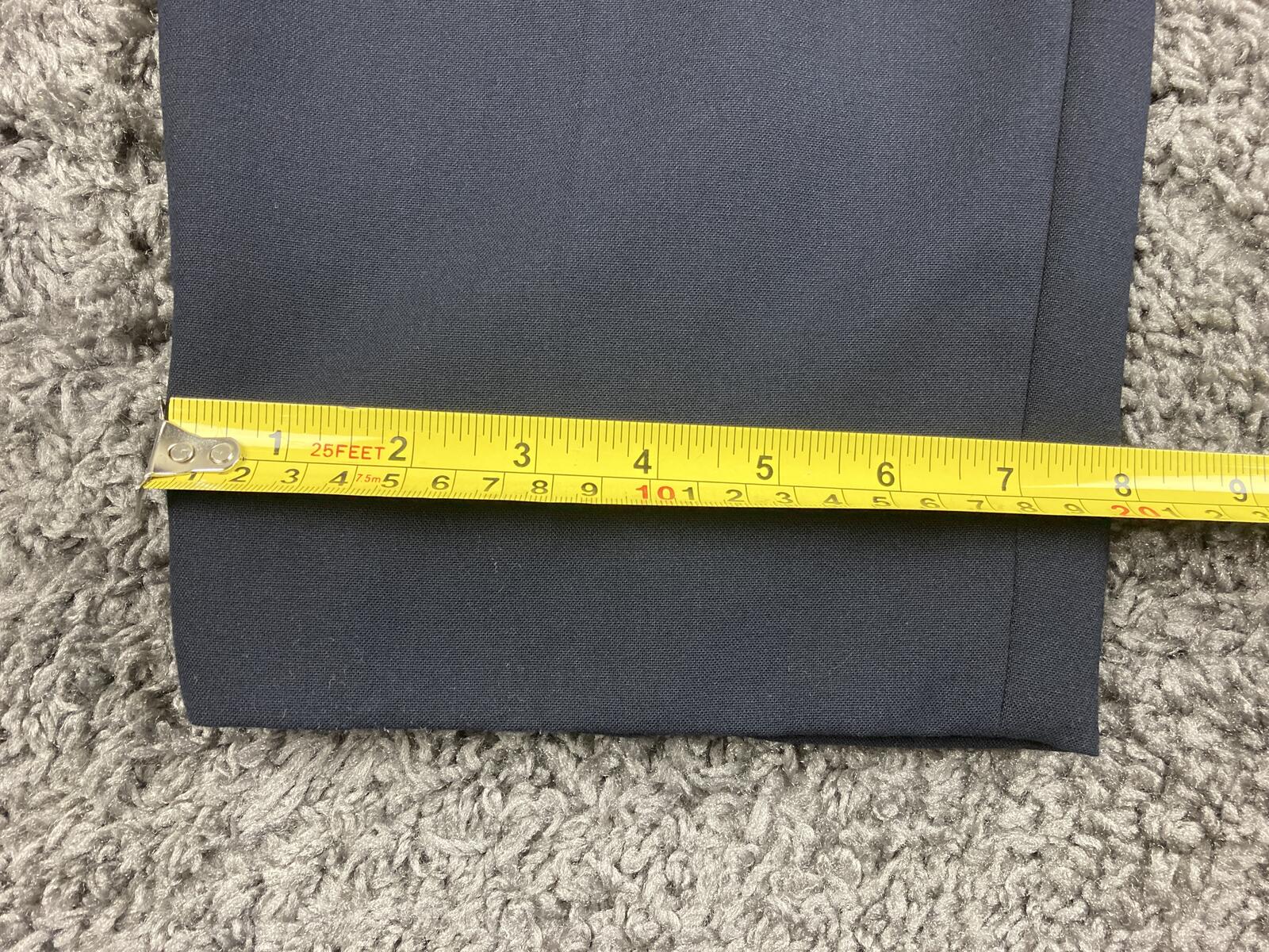 Talbots Woman Hollywood Fit Pants Navy Blue Straight Leg Pull On Stretch Sz 16W