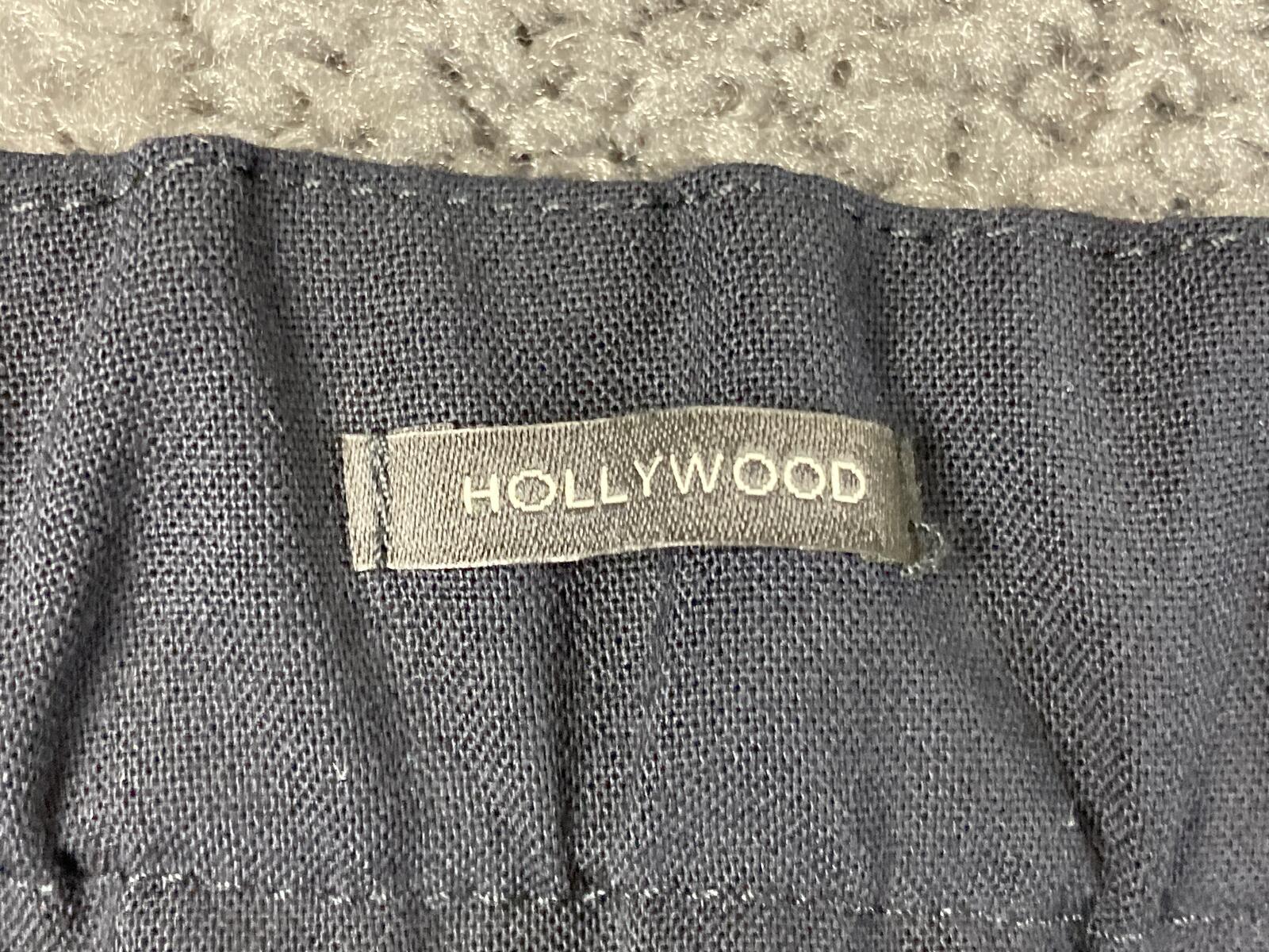 Talbots Woman Hollywood Fit Pants Navy Blue Straight Leg Pull On Stretch Sz 16W