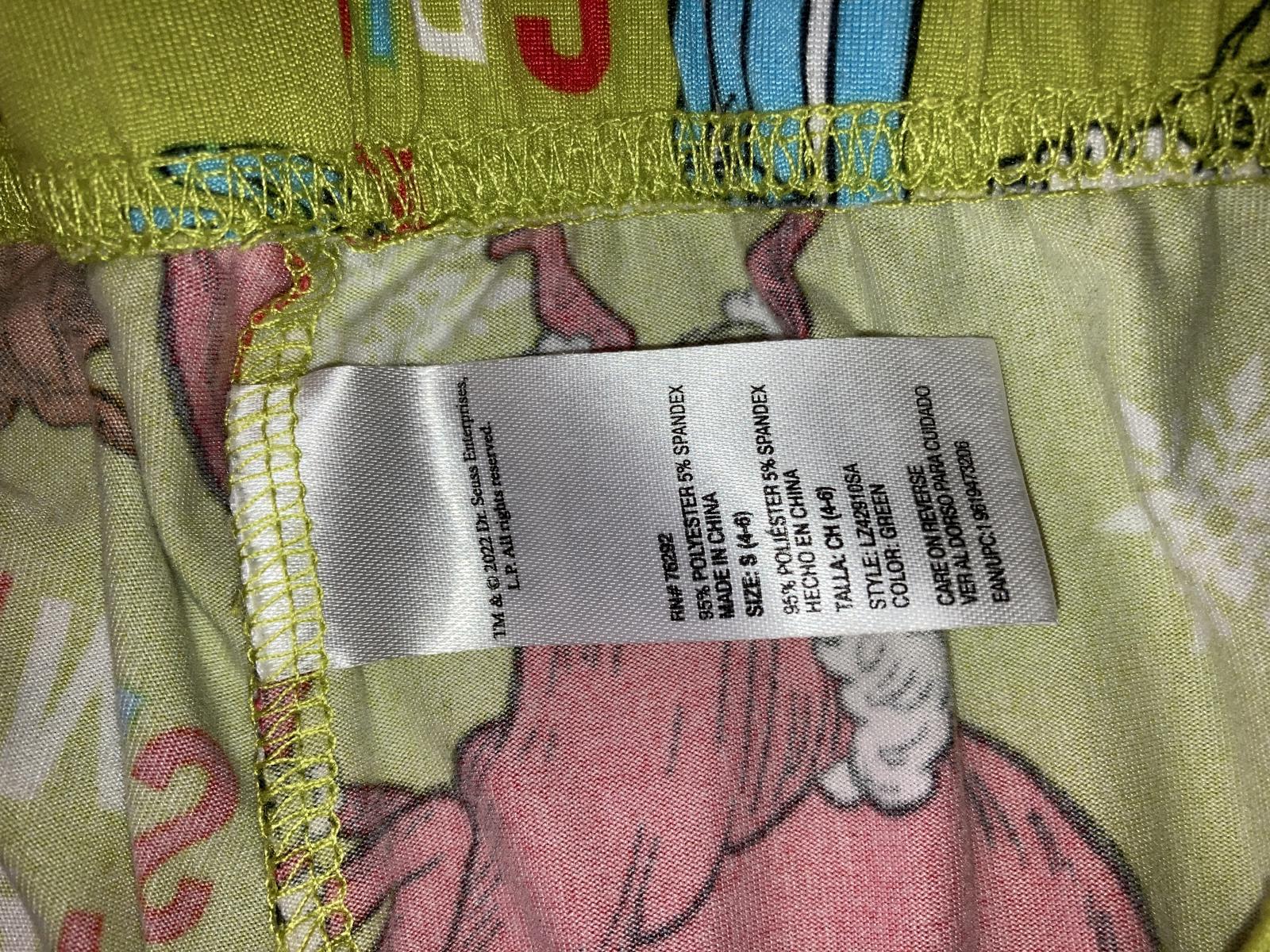 Dr. Seuss Grinch “Merry Grinchmas” Kids Jogger Sleep Pants Green M (6–8)