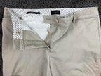 Talbots Perfect Crop Pant Women’s 10 Beige Khaki Button Hem Tabs