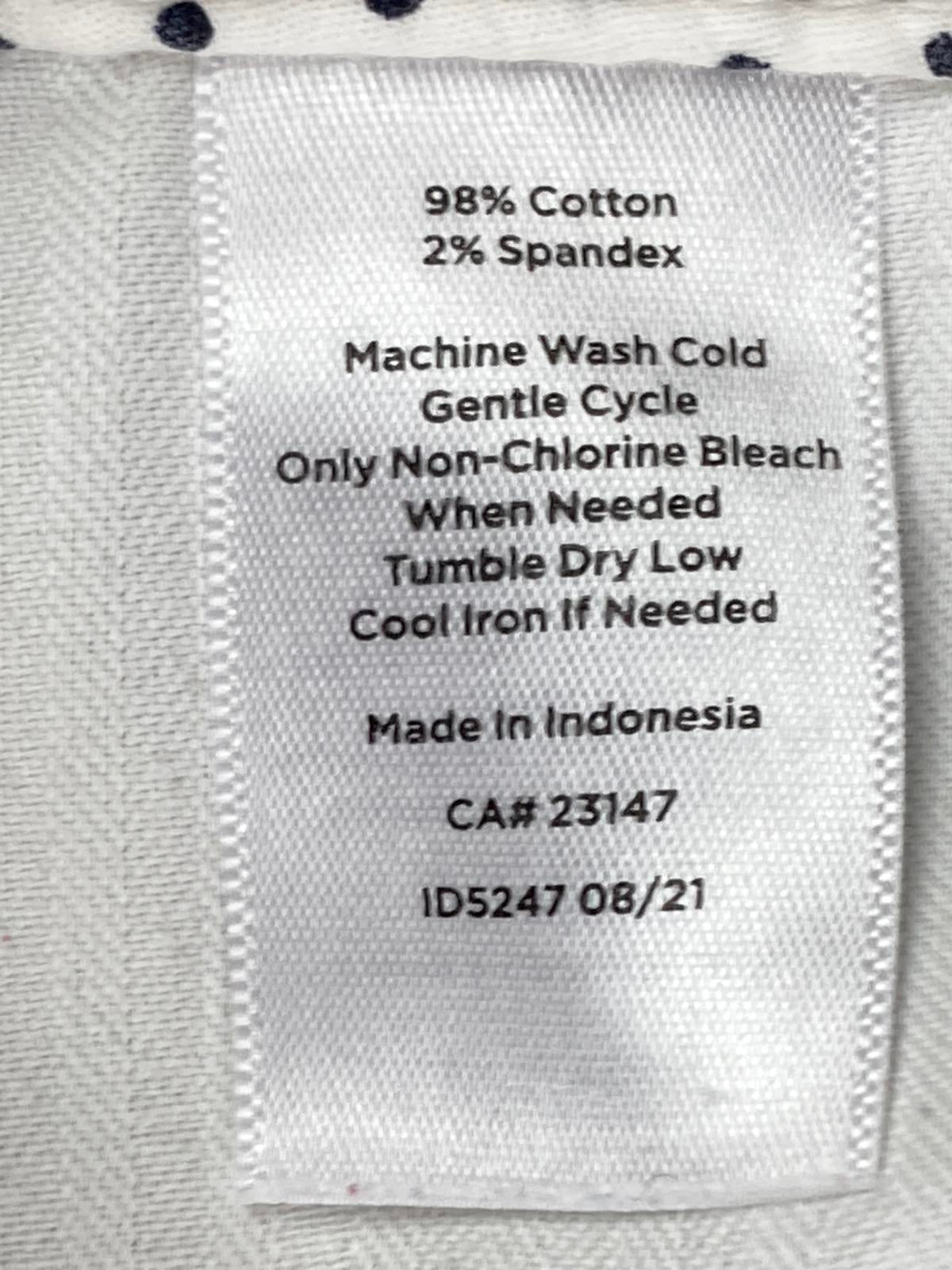 Talbots Perfect Crop Pant Women’s 10 Beige Khaki Button Hem Tabs