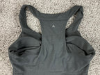 prAna Quinn Dress Black Built In Bra Racerback Ruched Stretch Athleisure Sz L