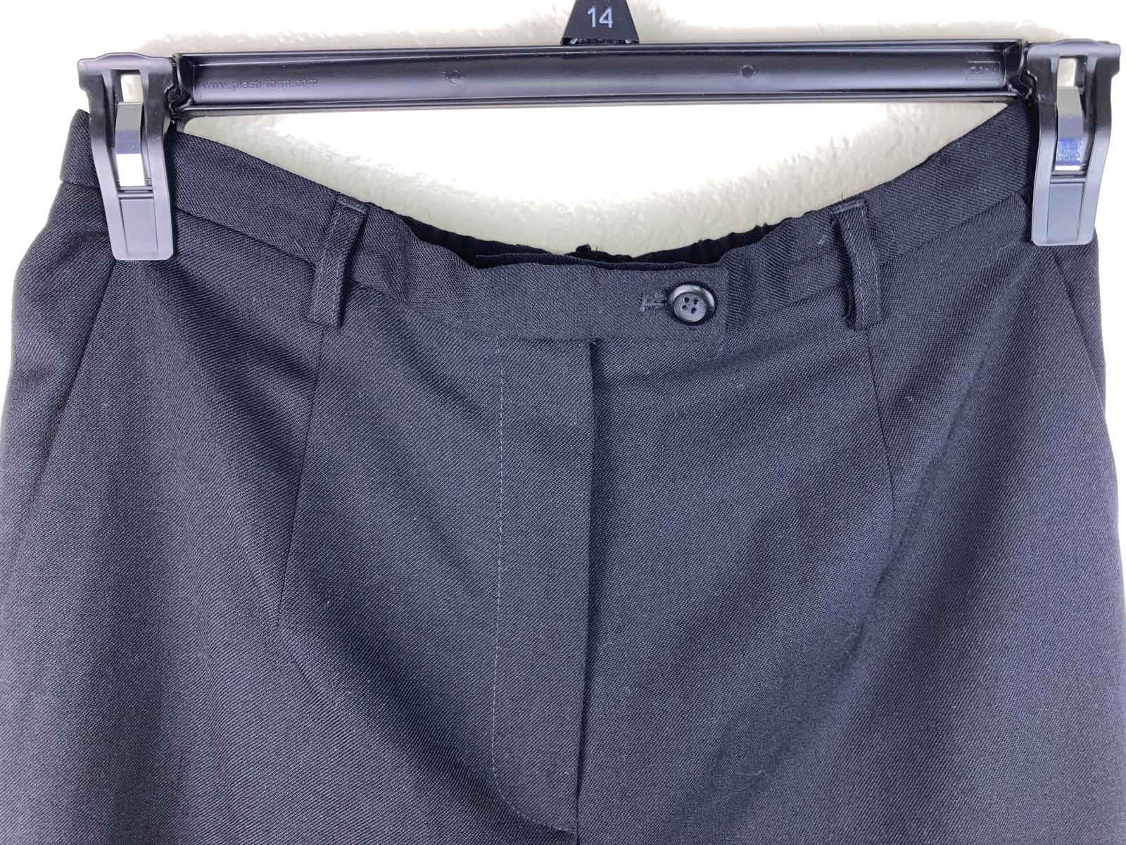 Pendleton 100% Virgin Wool Dress Pants Womens 10P Black Lined Pkts High-Rise