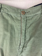 Nautica Jeans Co Corduroy Cargo Pants Men’s Sz 32 Sage Green YKK Hong Kong