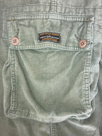 Nautica Jeans Co Corduroy Cargo Pants Men’s Sz 32 Sage Green YKK Hong Kong