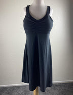 Boston Proper Colorblock High Low Maxi Dress Pink Orange Black Surplice V Size M