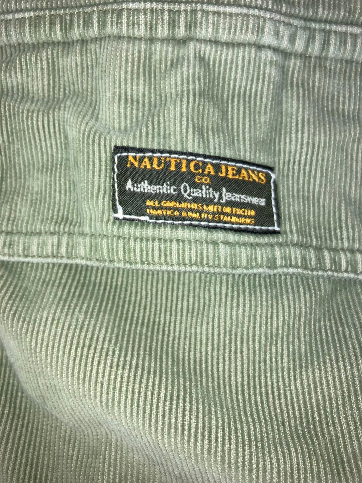 Nautica Jeans Co Corduroy Cargo Pants Men’s Sz 32 Sage Green YKK Hong Kong
