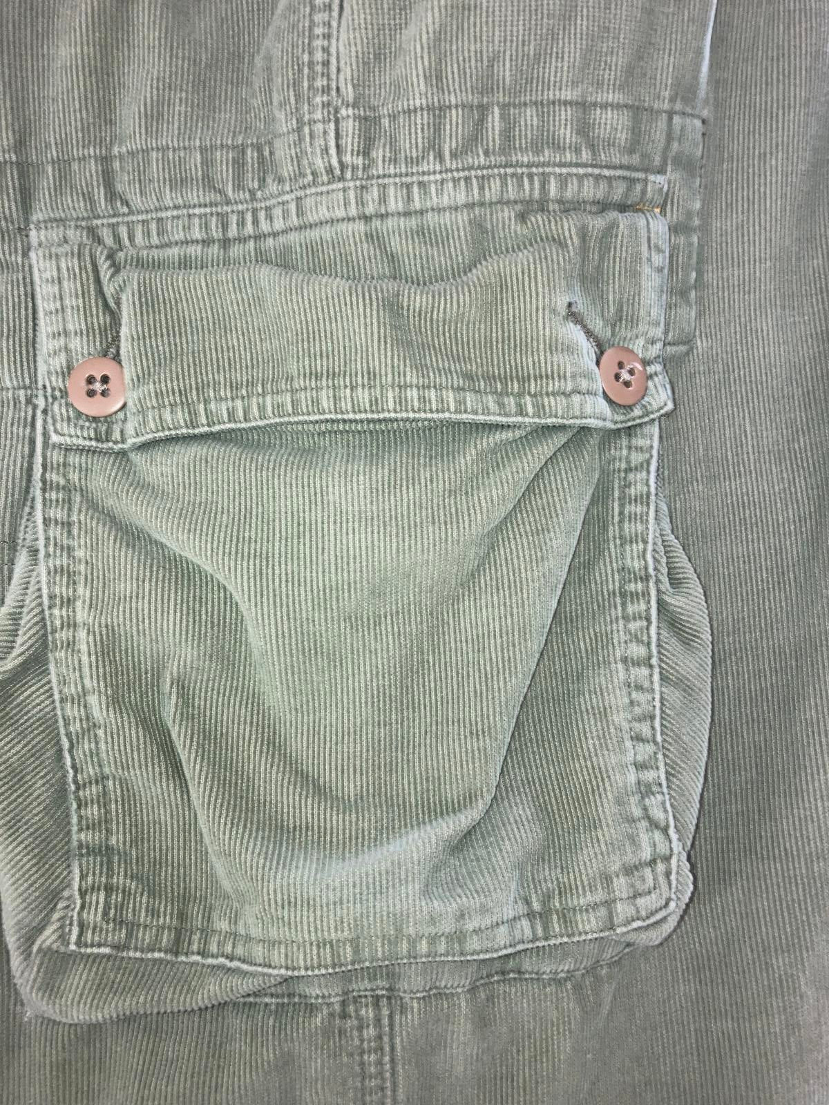 Nautica Jeans Co Corduroy Cargo Pants Men’s Sz 32 Sage Green YKK Hong Kong