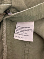 Nautica Jeans Co Corduroy Cargo Pants Men’s Sz 32 Sage Green YKK Hong Kong