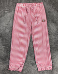 San Francisco 49ers Women's Pajama Pants Striped Drawstring Red White Size M