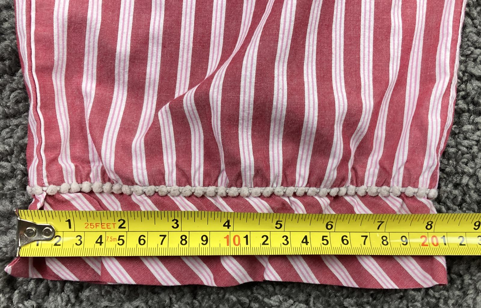 San Francisco 49ers Women's Pajama Pants Striped Drawstring Red White Size M