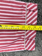 San Francisco 49ers Women's Pajama Pants Striped Drawstring Red White Size M