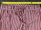 San Francisco 49ers Women's Pajama Pants Striped Drawstring Red White Size M