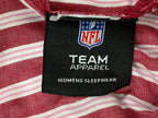 San Francisco 49ers Women's Pajama Pants Striped Drawstring Red White Size M